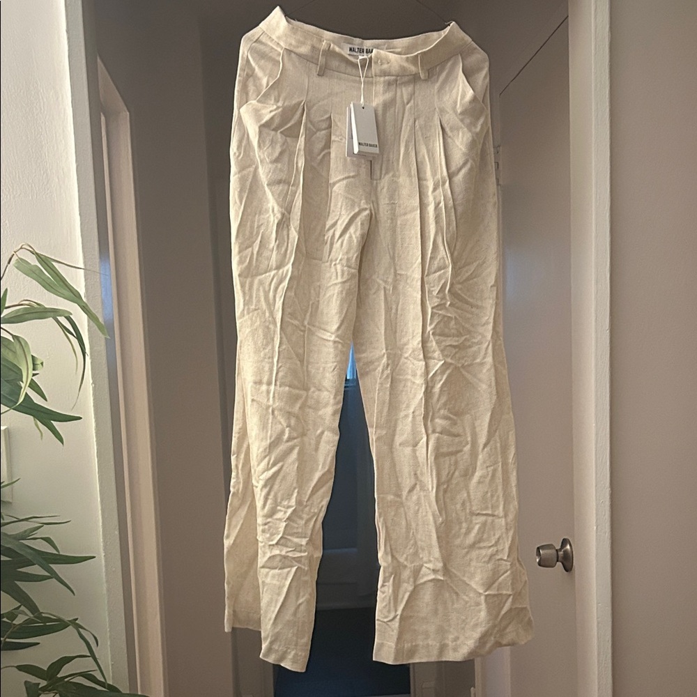 Walter Baker linen dress pants in oatmeal - Size 2